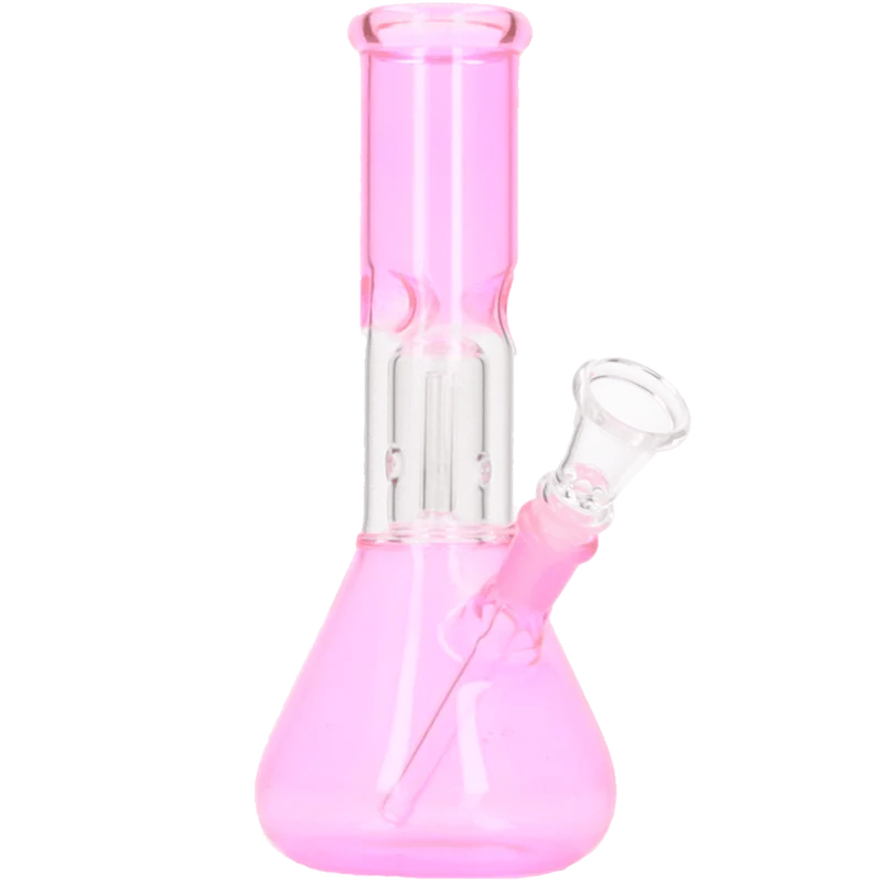 Glasbong Ice+Percolator konisch pink, 22cm
