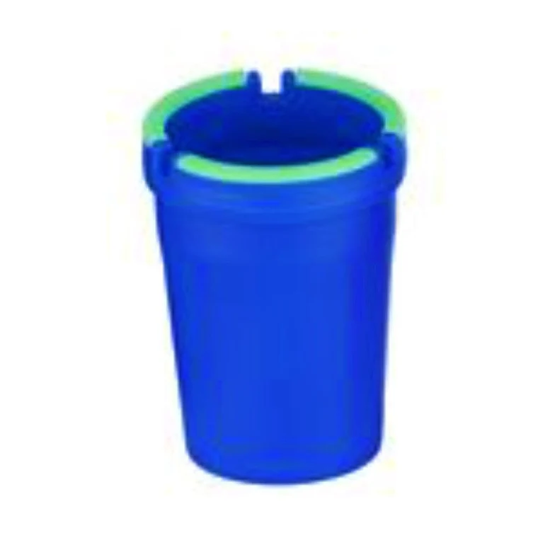 Autoaschenbecher mit Leuchtstreifen Blau