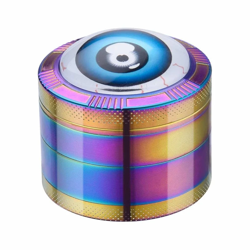 Grinder «Red Eyes Rainbow» 4-teilig 50 mm Blau