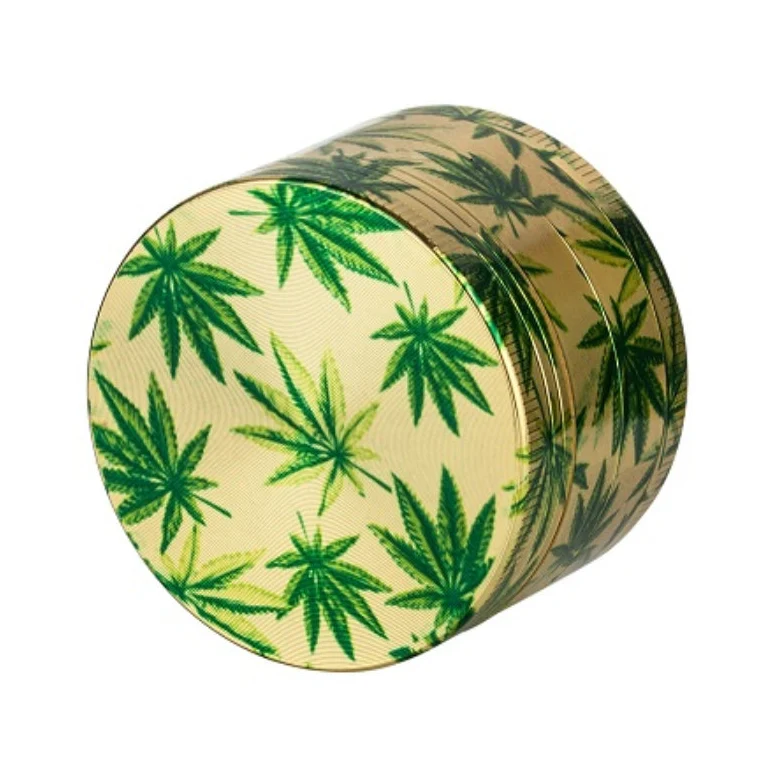 Alu Grinder Hanfblatt 4-teilig 50 mm Grün – Dreamliner