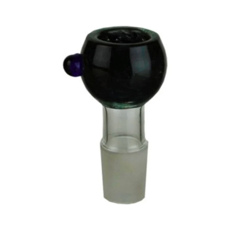 Glas-Steckkopf für Bong Schwarz (1 Stk.)