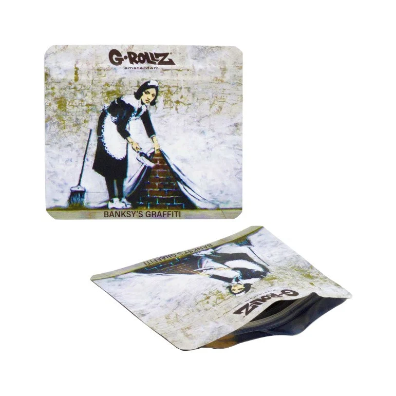 G-Rollz Banksy Bag «Camden Maid» – Zip-Beutel 9 × 8 cm