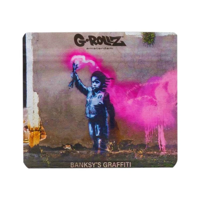 G-Rollz Banksy Bag «Torch Boy» – Zip-Beutel 9 × 8 cm