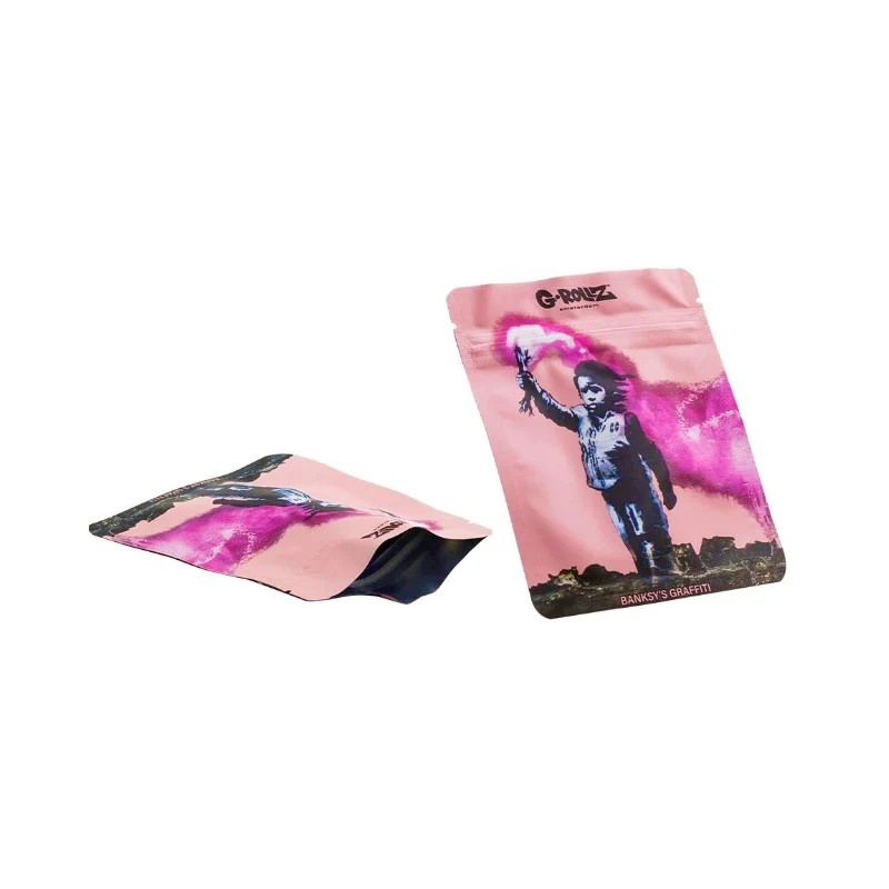 G-Rollz Banksy Bag «Torch Boy» – Zip-Beutel 10 × 12.5 cm