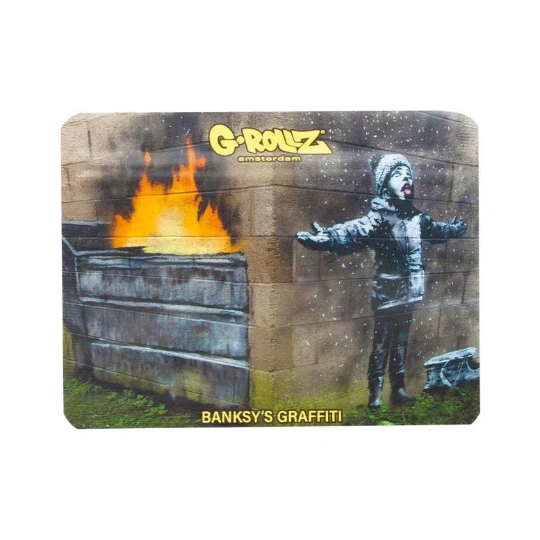 G-Rollz Banksy Bag «Snowflake Boy» – Zip-Beutel 10.5 × 8 cm