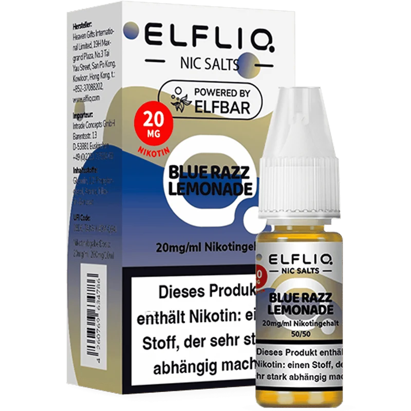 ELFBAR ELFLIQ Blue Razz Lemonade Nikotinsalz Liquid 10ml