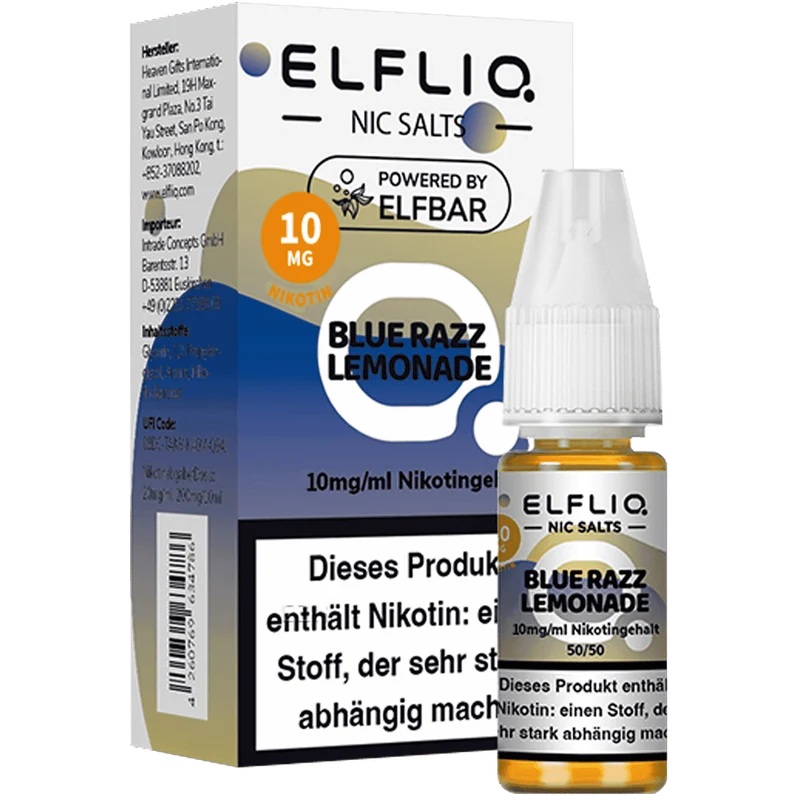 ELFBAR ELFLIQ Blue Razz Lemonade Nikotinsalz Liquid 10ml