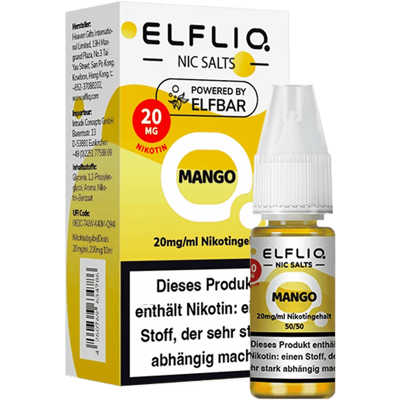 ELFBAR ELFLIQ Mango Nikotinsalz Liquid 10ml