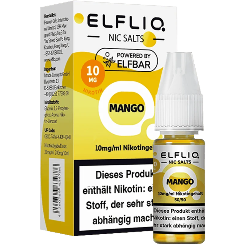 ELFBAR ELFLIQ Mango Nikotinsalz Liquid 10ml