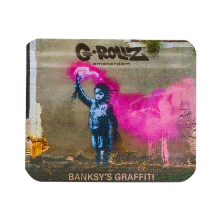 G-Rollz Banksy Bag «Torch Boy» – Zip-Beutel 7 × 6 cm