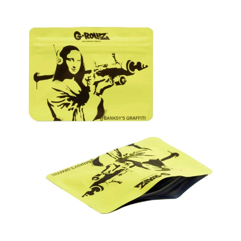 G-Rollz Banksy Bag «Mona Launcher» – Zip-Beutel 10.5 × 8 cm