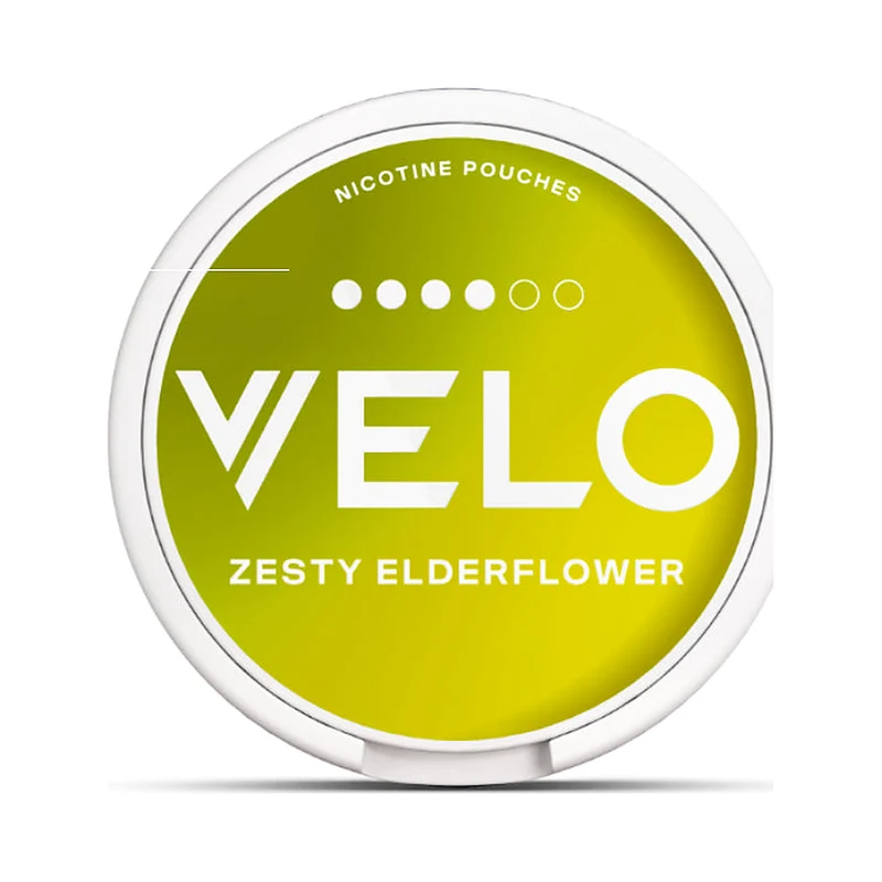 Velo Zesty Elderflower Nikotin Pouches (Stärke 4/6)