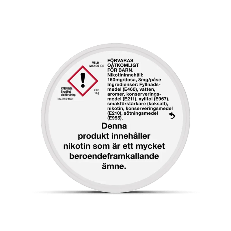 VELO Mango Ice 8 mg – 20 Beutel