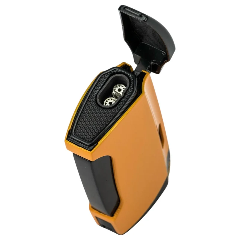 JEAN CLAUDE Diego 2 Jet Cigar Lighter med Puncher - Gul