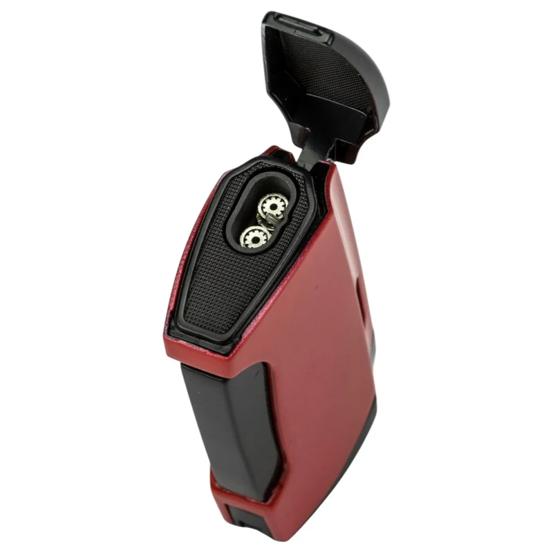 JEAN CLAUDE Diego 2 Jet Cigar Lighter med Puncher - Rød
