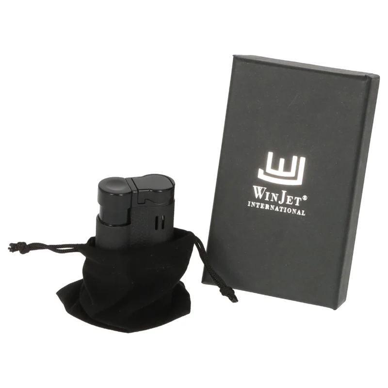 Winjet Carlton 3XJet Cigar Lighter Sort med Borer