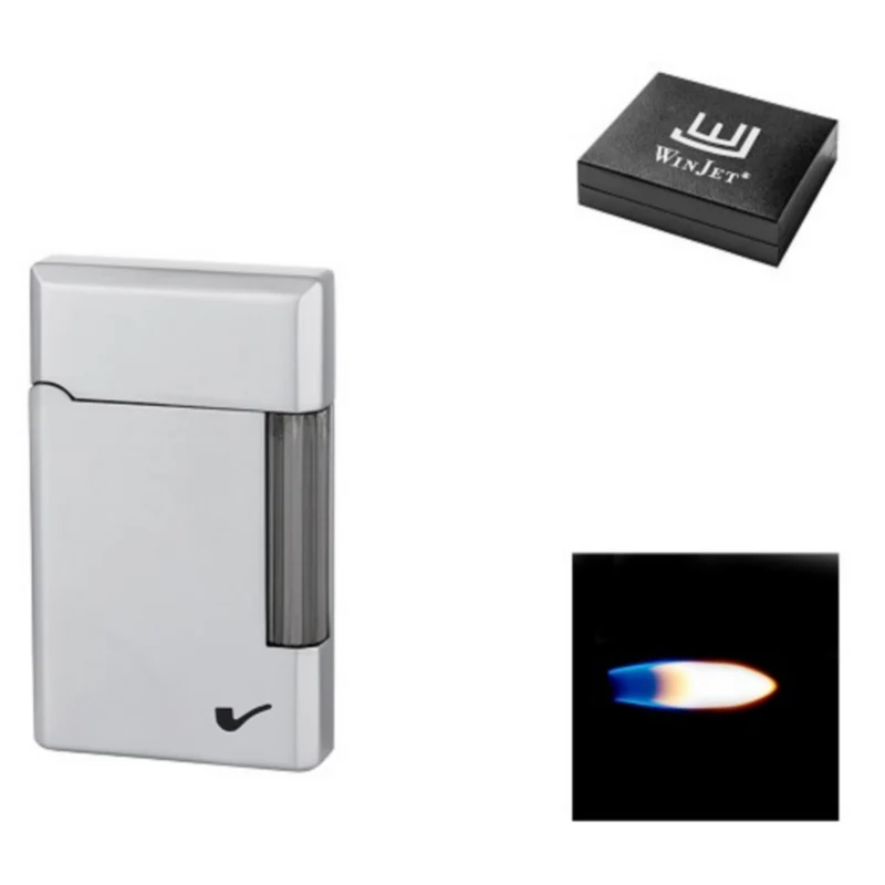 Winjet Premium Flint Pibe Lighter Sølv Satin