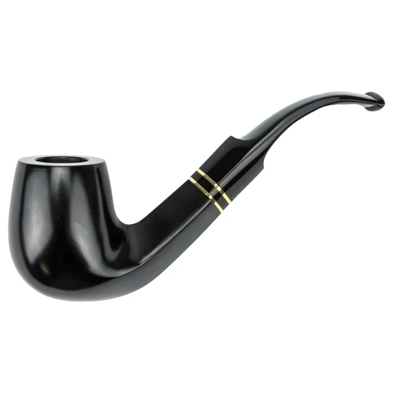 Jean Claude Pibe Model 3 - Mørk Brun Bruyere - Stor & Bøjet