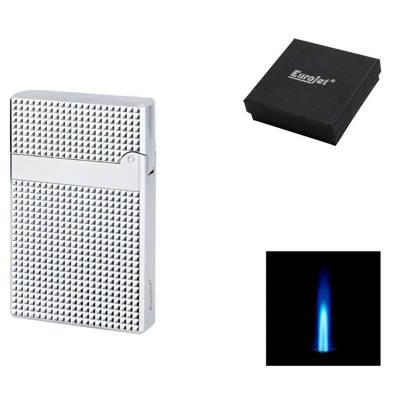 Eurojet Milan Jet Silver Waffle Sten Lighter
