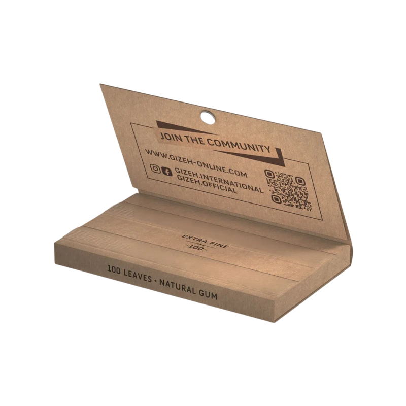 GIZEH Unbleached - Extra Fine - 20 Heftchen - je 100 Blatt
