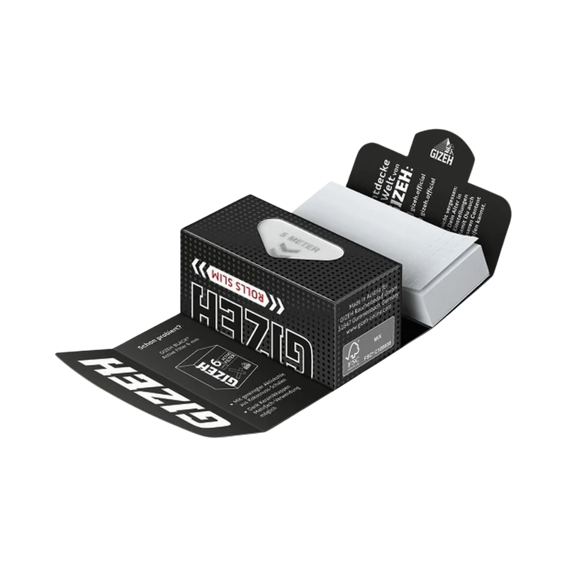 GIZEH BLACK - Rolls Slim + Tips (20er)