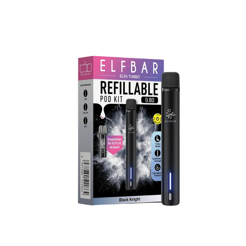Elfbar ELFA TURBO Refillable Kit - Black Knight