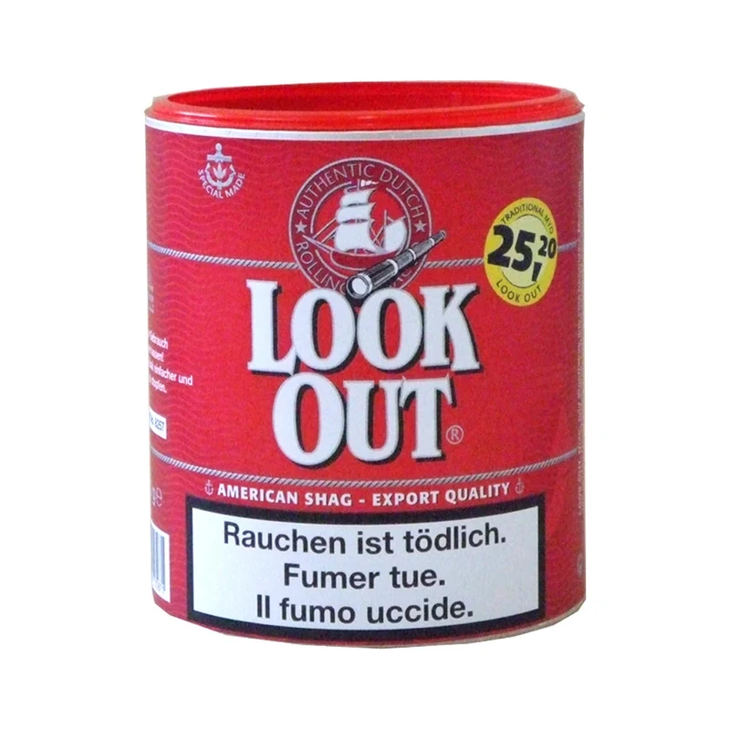 Look Out Rot Pfeifentabak – Dose (150 g)