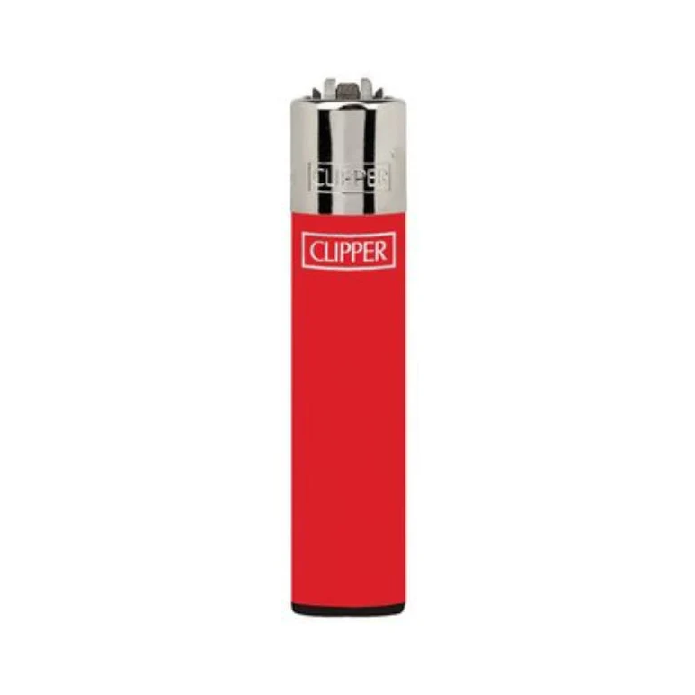 Clipper Micro Feuerzeug «Solid Branded» Rot