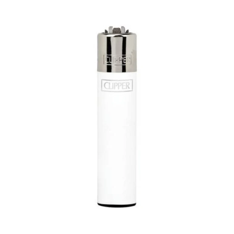 Clipper Micro Feuerzeug «Solid Branded» Weiss