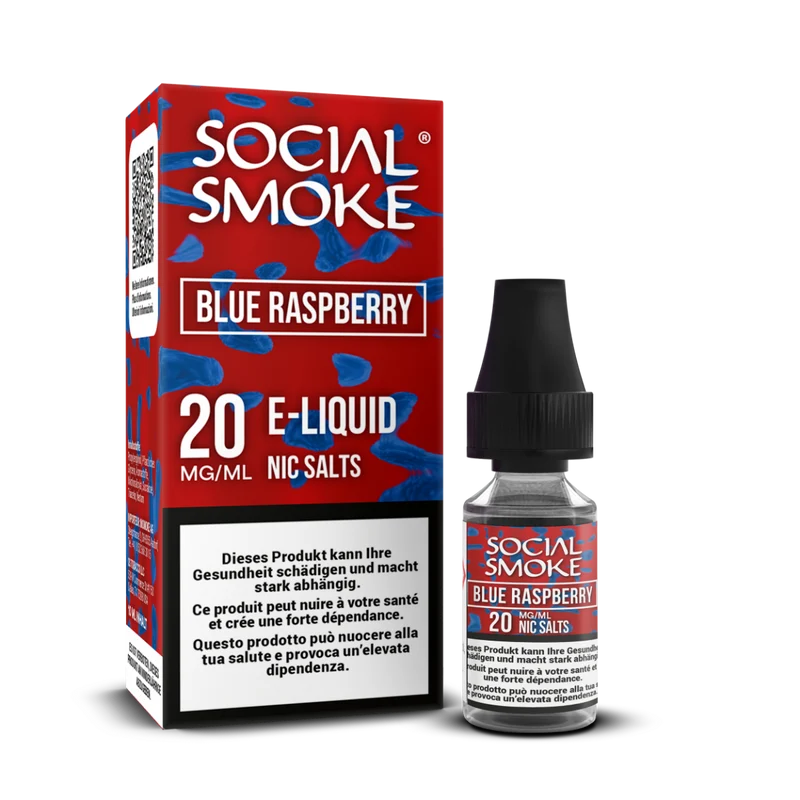 Social Smoke Liquid 10ml 20mg – Blue Raspberry