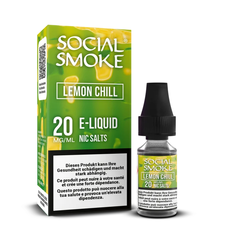 Social Smoke Liquid 10ml 20mg – Lemon Chill