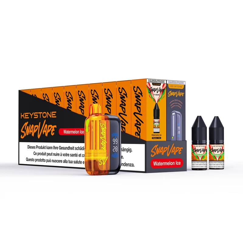 SnapVape Starter-Set – Gerät, Cartridge + 2x E-Liquid 10ml