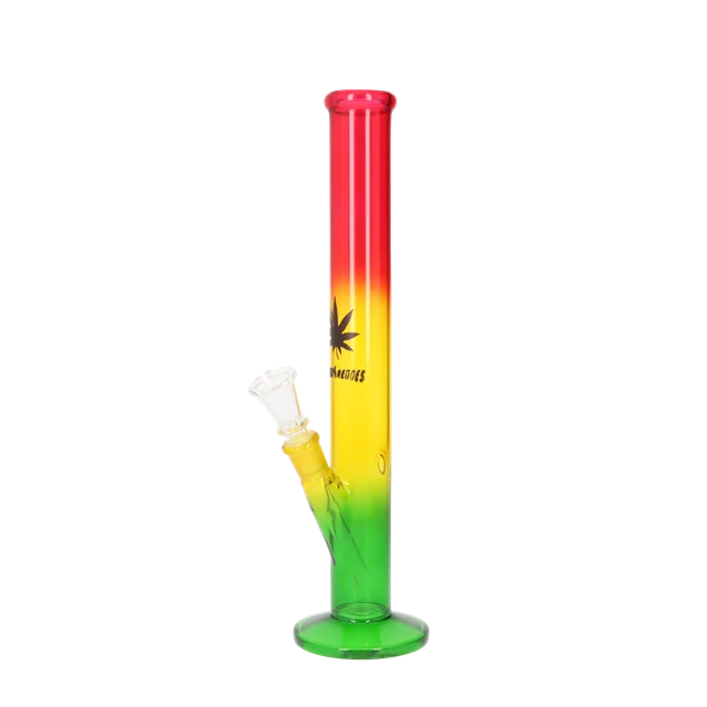 Super Heroes Glasbong Zylinder, Jamaika, H. 35,5 cm Ø 3,7 cm