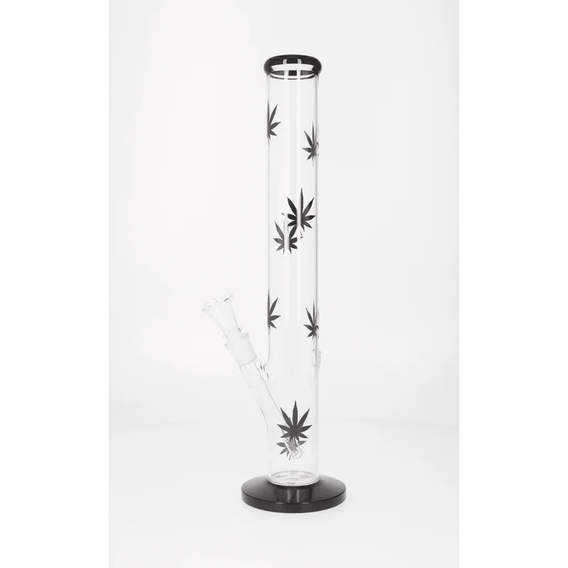 Super Heroes Glasbong Zylinder, Hanf schwarz, H. 42,5 cm Ø 4,5 cm