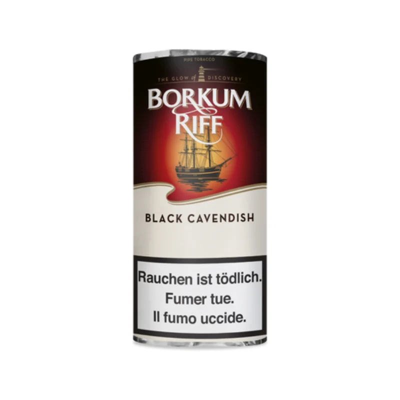 Borkum Riff Black Cavendish Pfeifentabak – Beutel (5 × 42,5 g)