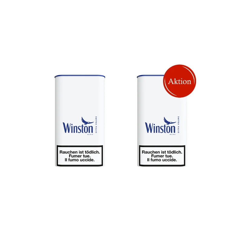 AKTION 2 × Winston Blue Extra Volumentabak – Dose (85 g)