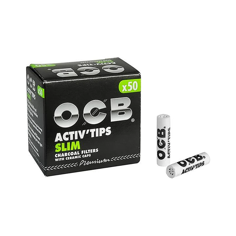 OCB Premium Slim Aktivkohlefilter 7 mm (10 x 50 Stk.)