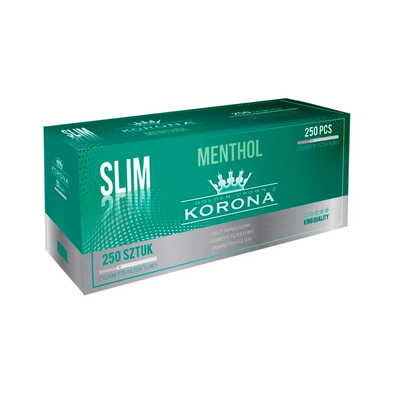 Korona Slim Menthol Zigarettenhülsen – 250 Stück
