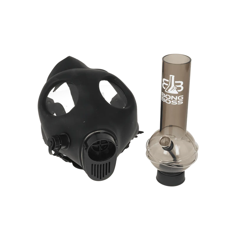 Bong Boss Acrylbong Maske schwarz