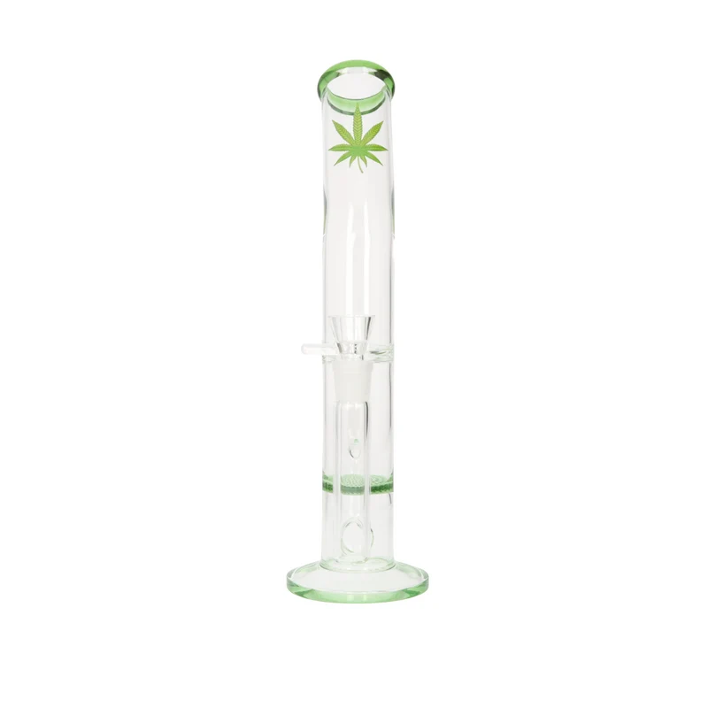 Super Heroes Glasbong Hanfblatt mit Honeycomp, 37,5 cm