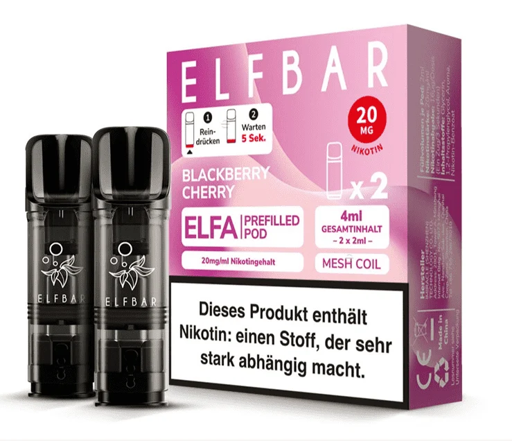 ELFBAR ELFA 2 Pods Blackberry Cherry- 20mg/ml