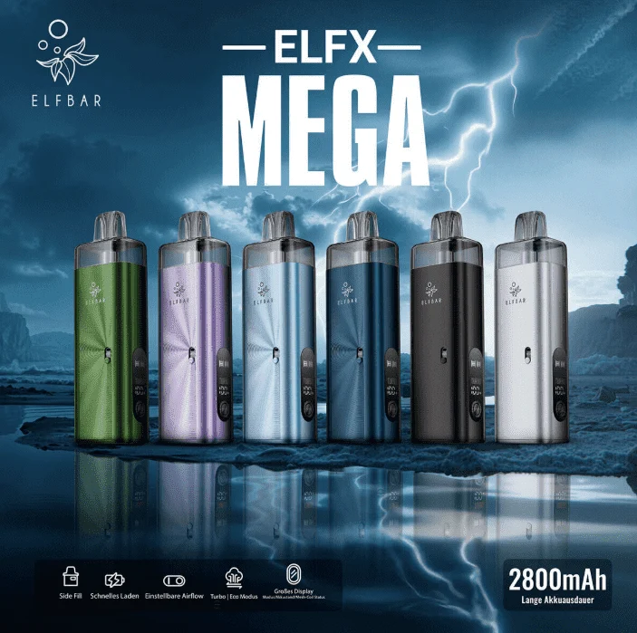 ELFBAR ELFA MEGA Basisgerät inkl. 10 ml/0,6Ω Refillable Pod