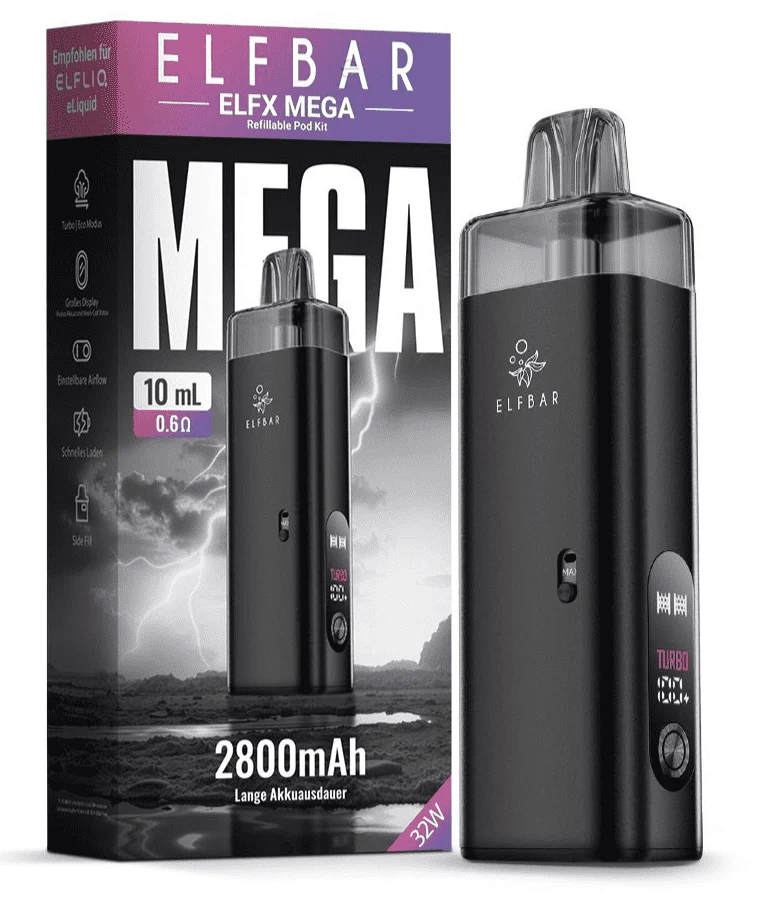 ELFBAR ELFA MEGA Basisgerät inkl. 10 ml/0,6Ω Refillable Pod
