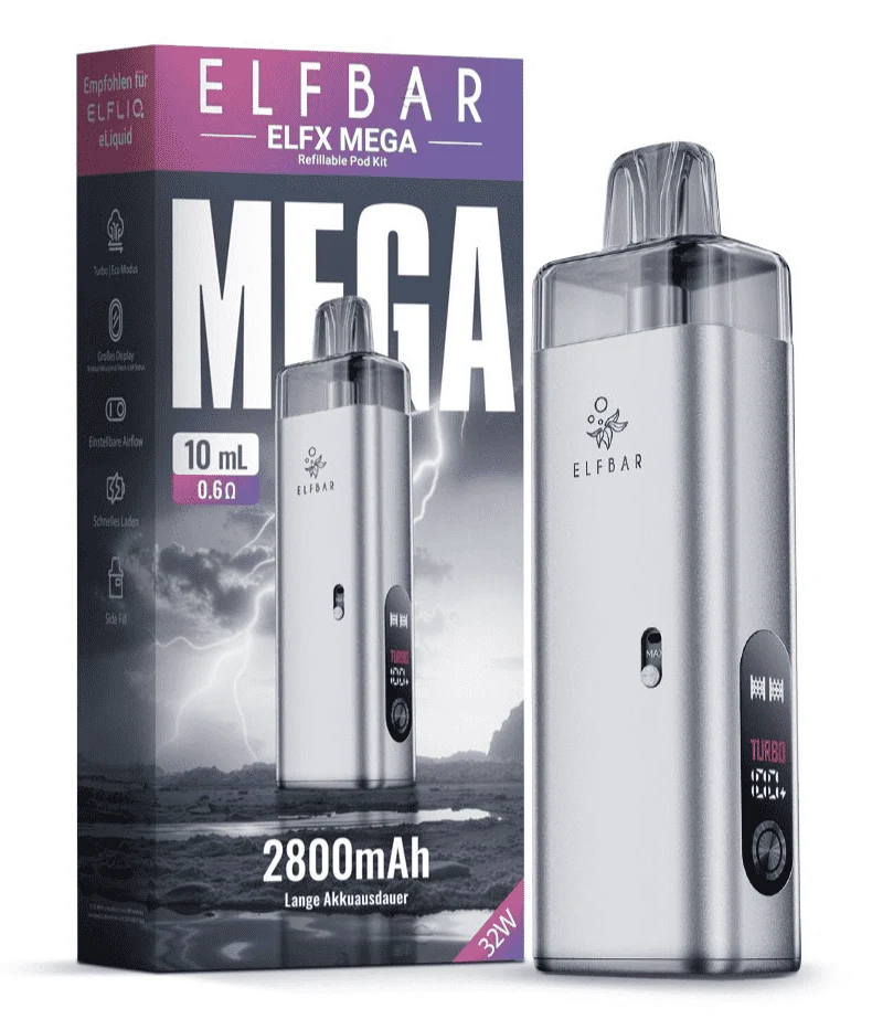 ELFBAR ELFA MEGA Basisgerät inkl. 10 ml/0,6Ω Refillable Pod