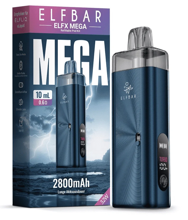 ELFBAR ELFA MEGA Basisgerät inkl. 10 ml/0,6Ω Refillable Pod