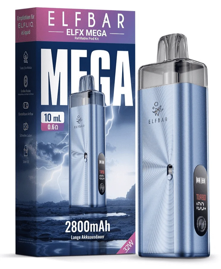 ELFBAR ELFA MEGA Basisgerät inkl. 10 ml/0,6Ω Refillable Pod