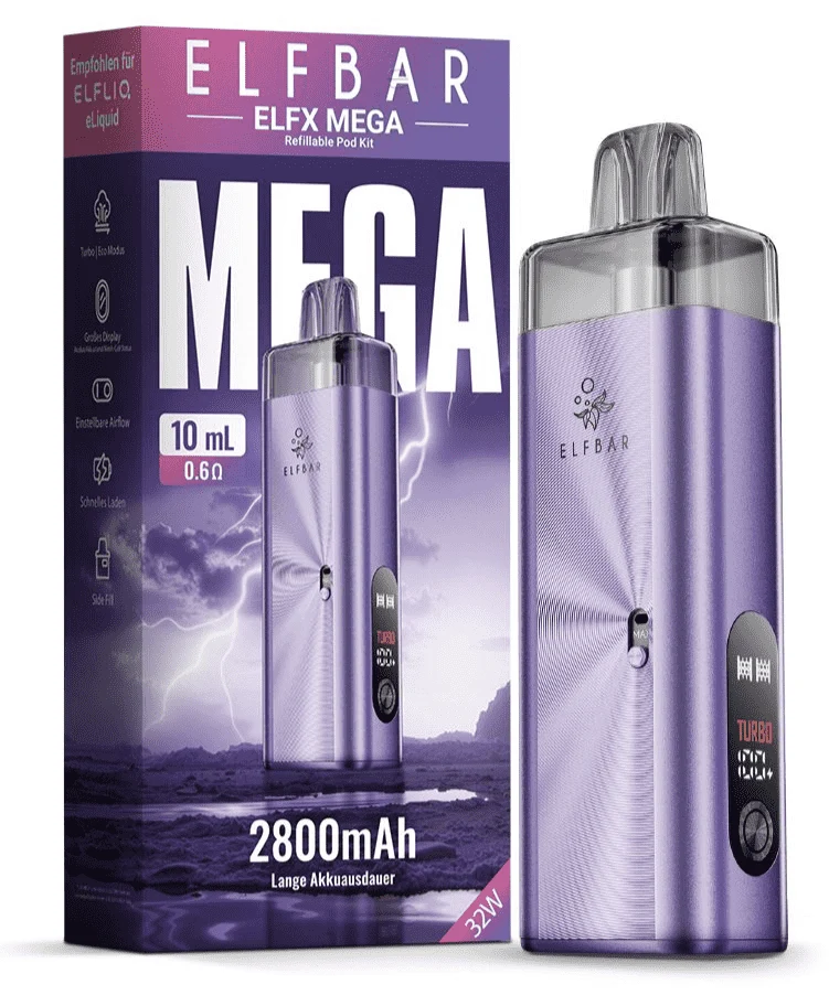 ELFBAR ELFA MEGA Basisgerät inkl. 10 ml/0,6Ω Refillable Pod