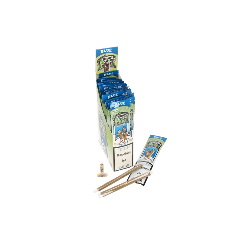 Blunt Wrap Herbal Blue, 2x Wraps mit Tips, berries