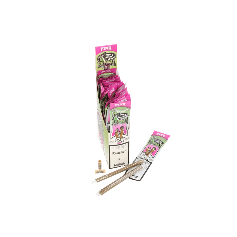 Blunt Wrap Herbal Pink, 2x Wraps mit Tips, kiwi Straberry
