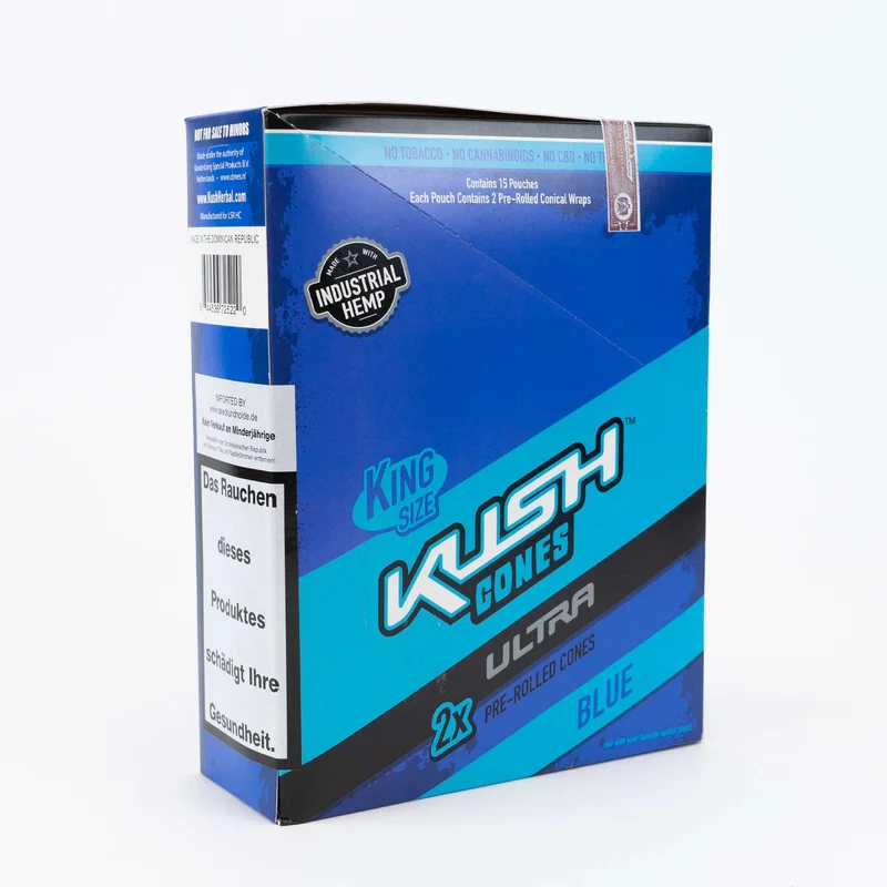 KUSH Ultra Herbal Cones blue, Berries, Inhalt: 2 Stück